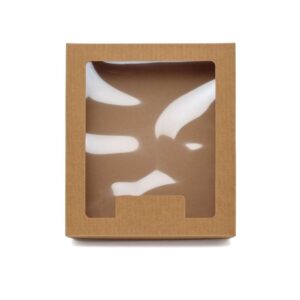 Pudełko karbowane z oknem 350x300x90mm wieczkowe