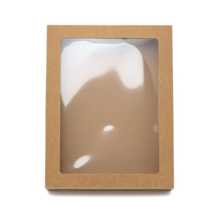 Pudełko karbowane z oknem 450x350x70mm A3